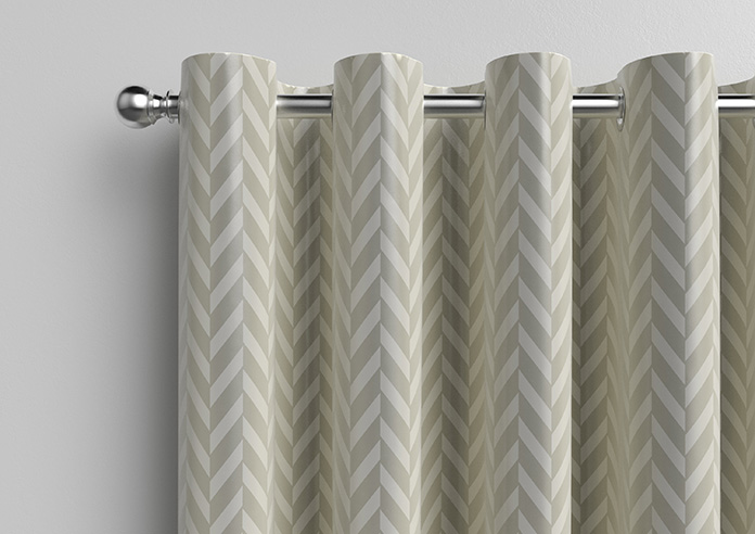 Chevron Stripe, Taupe - Made to Measure Curtains - Image 12